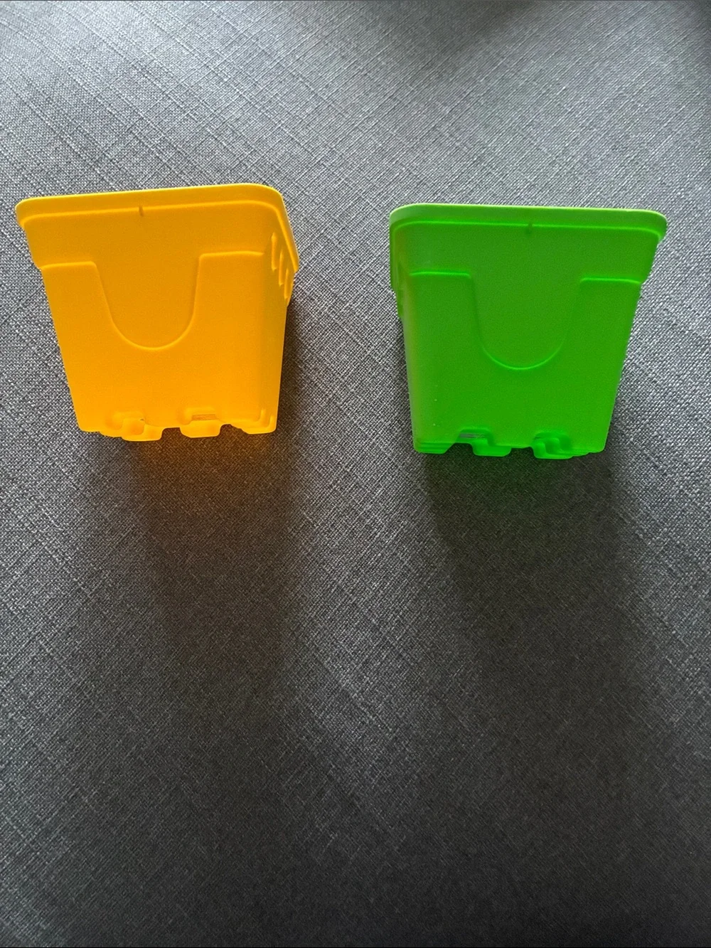 Bright Yellow and Green Stackable Toy Squares - Kids Toys